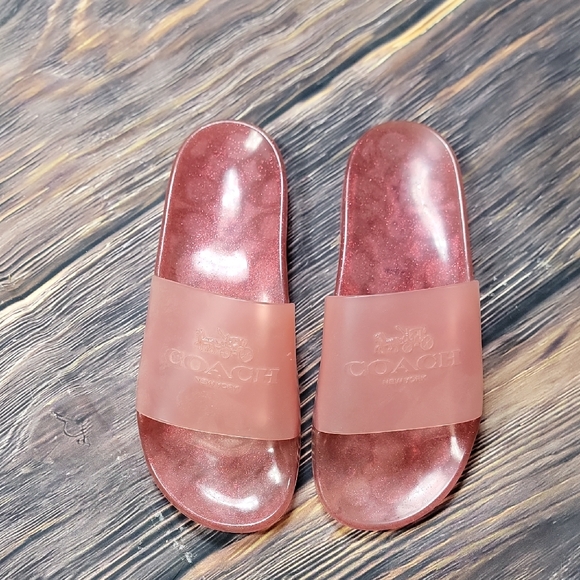 Coach Shoes - Coach Women's Size 8 Pink Jelly Slide Sandals